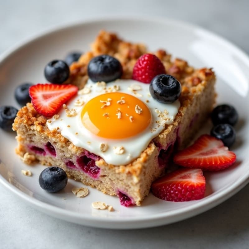 Sweet Berry Baked Oats
