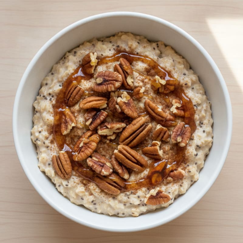 Maple Pecan Overnight Oats