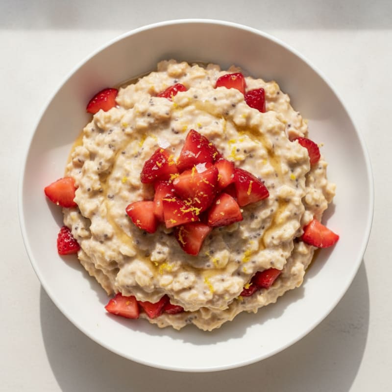 Strawberry Shortcake Overnight Oats