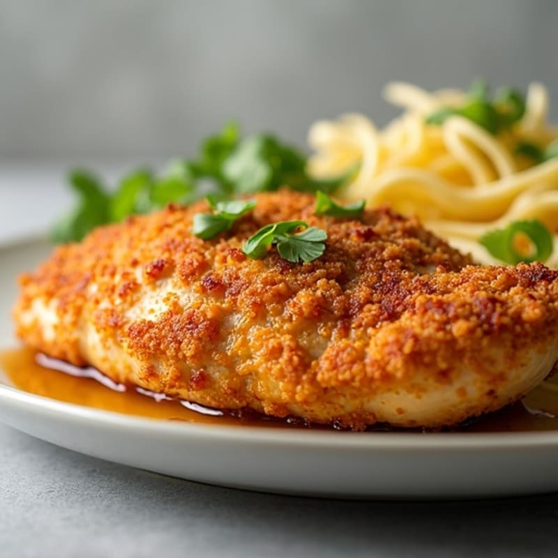 Crispy Baked Chicken with Sweet and Tangy Garlic Glaze
