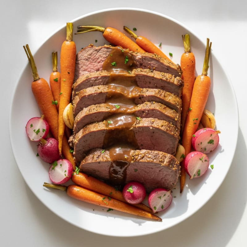 Beef Arm Roast with Roasted Vegetables