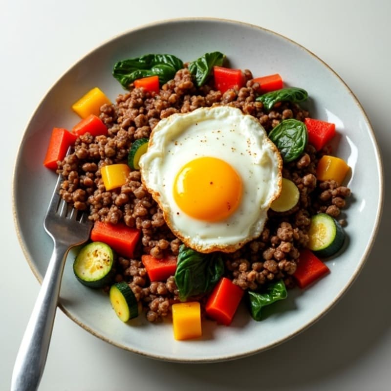 Savory Lean Ground Beef and Vegetable Skillet