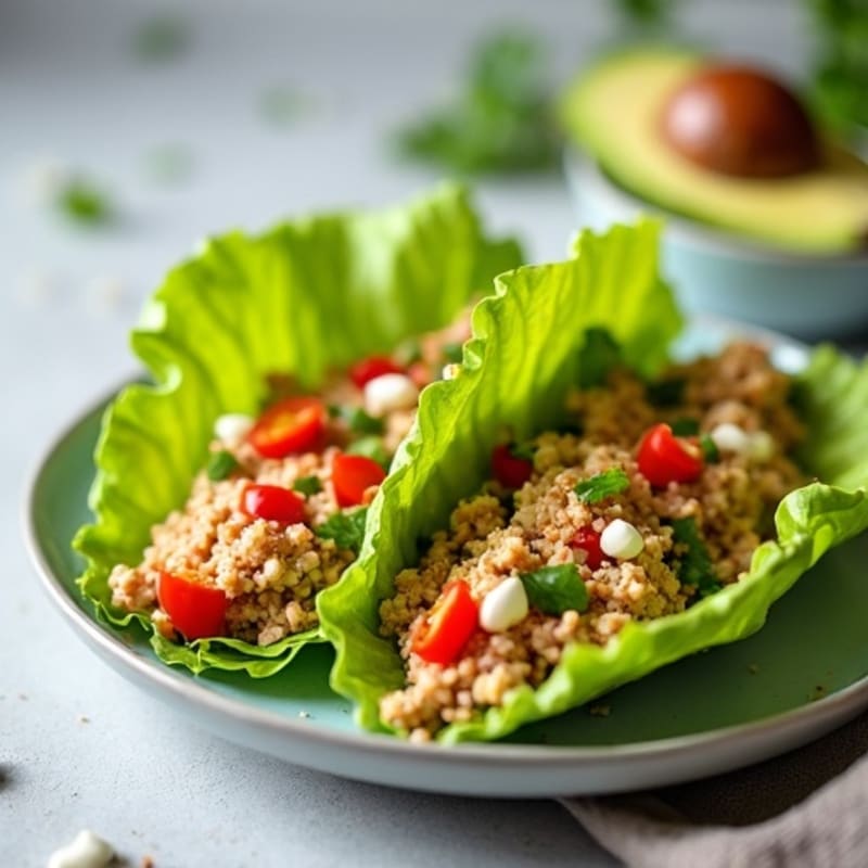 Spicy Tuna Crunchy Lettuce Wraps