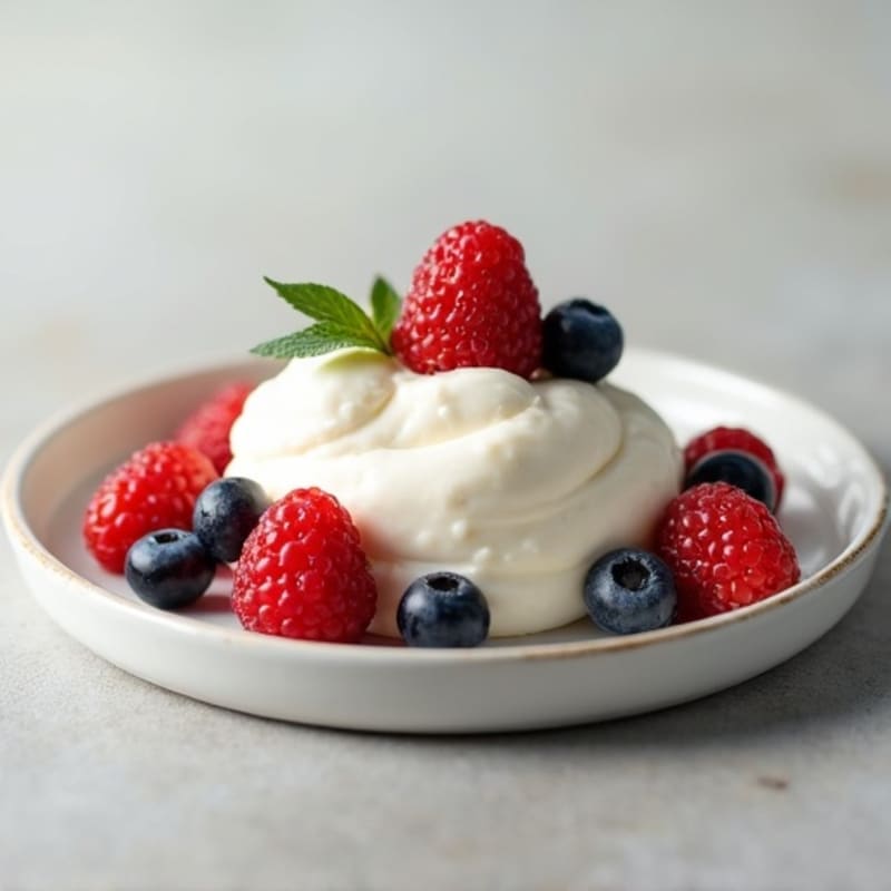 Vanilla Protein Yogurt with Mixed Berries