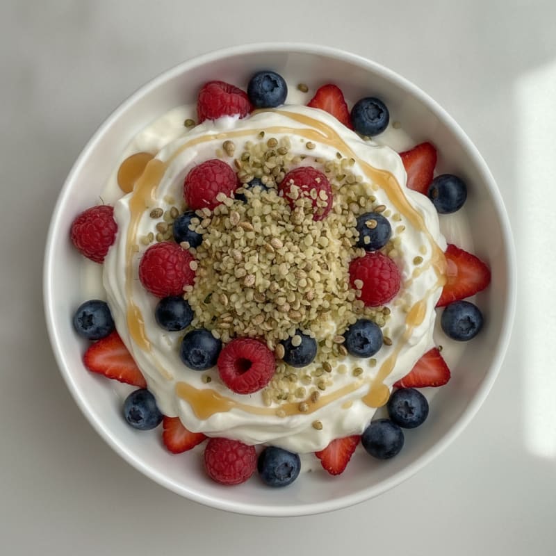 Creamy Greek Yogurt Protein Parfait with Berries