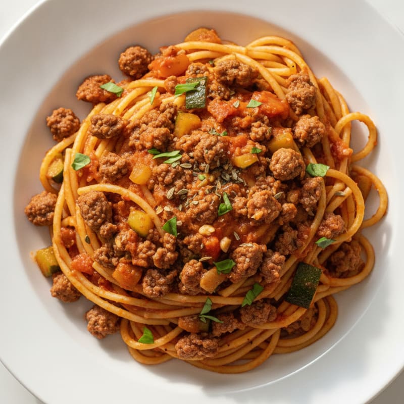 Classic Beef Spaghetti with Marinara
