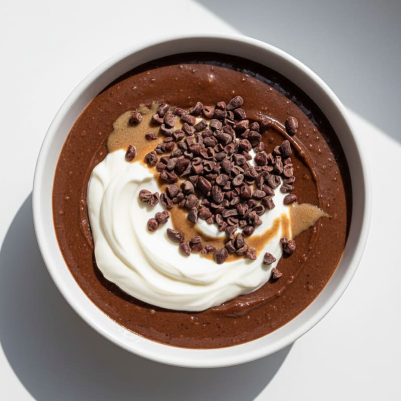 Silky Chocolate Protein Pudding with Greek Yogurt