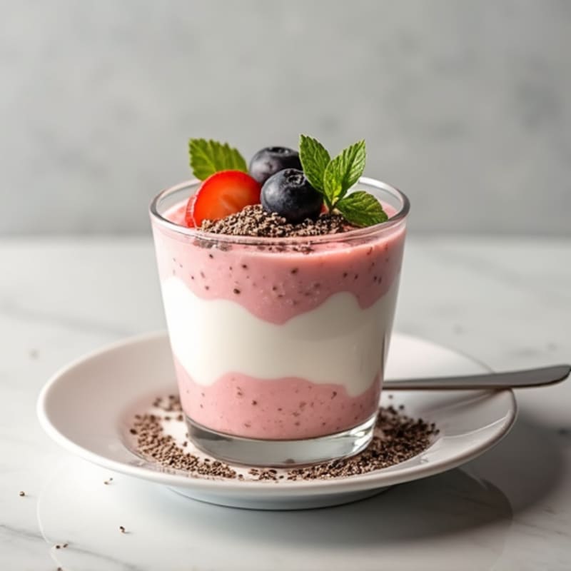 Greek Yogurt with Chia Seeds and Protein Powder