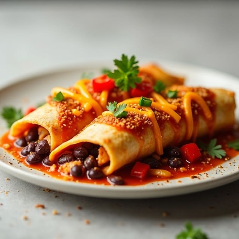 Spicy Baked Chicken Enchiladas