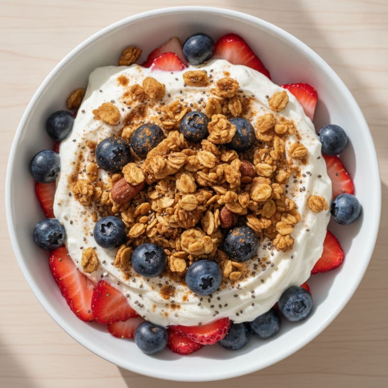 High-Protein Berry Yogurt Parfait