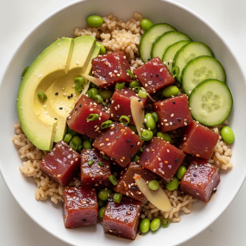 Hawaiian Ahi Tuna Poke Bowl
