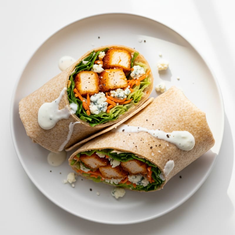 Crispy Buffalo Chicken Blue Cheese Wrap
