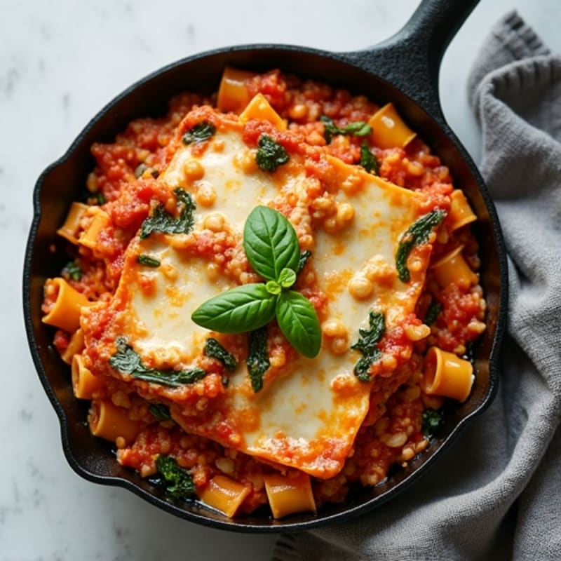 Hearty Lean Ground Turkey Lasagna Skillet