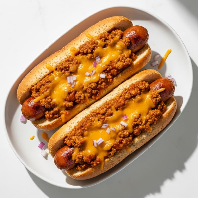 Crispy Chili Cheese Hot Dogs
