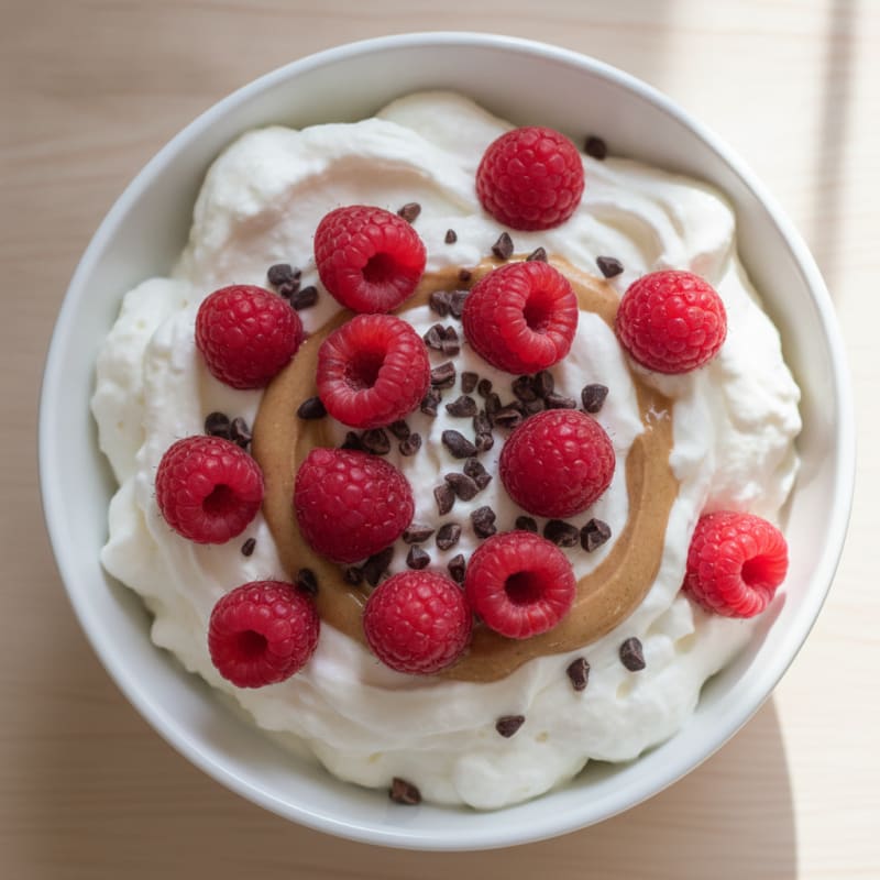Silky Greek Yogurt Protein Mousse with Berries