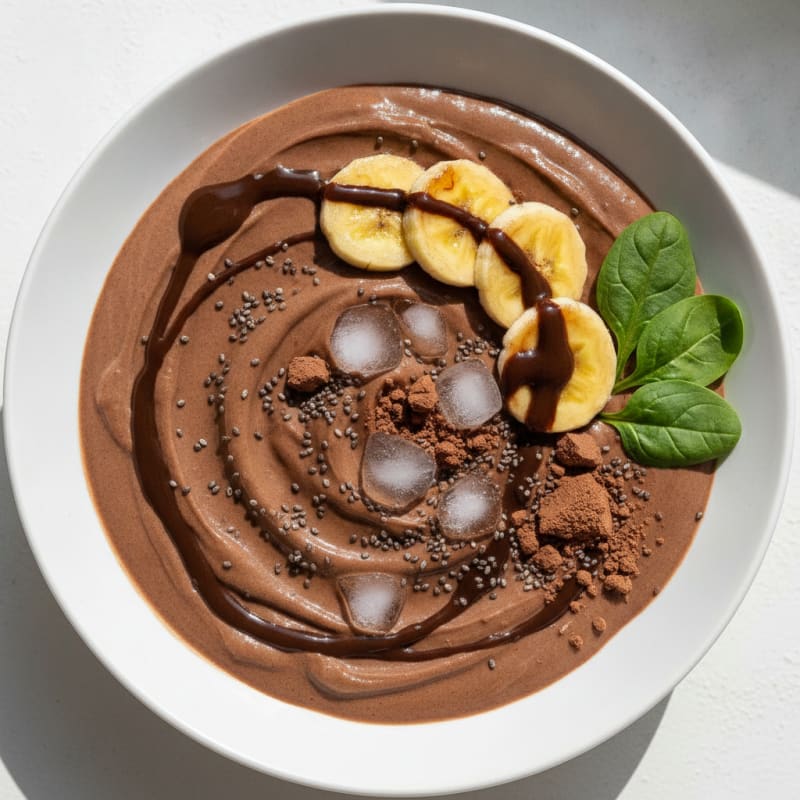 Chocolate Banana Protein Smoothie
