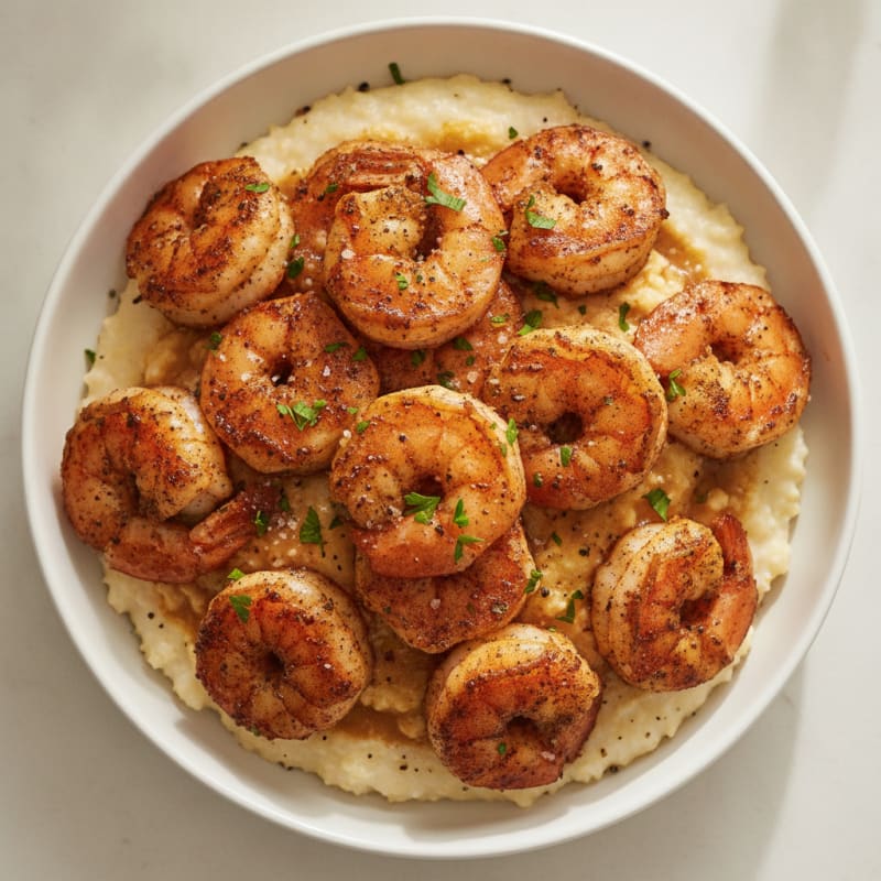 Cajun Shrimp and Creamy Grits