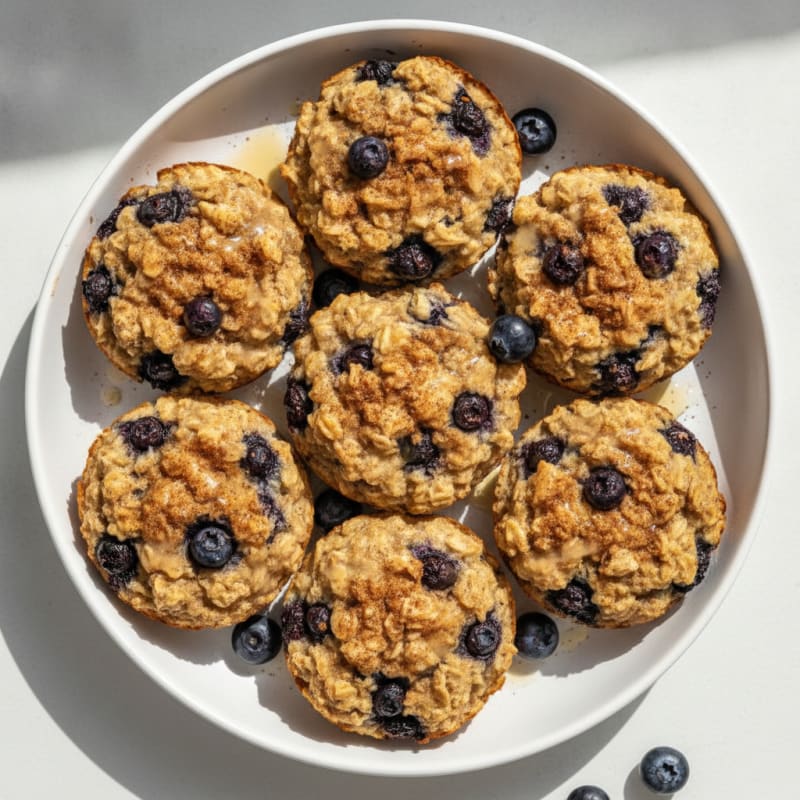 Baked Berry Oatmeal Cups