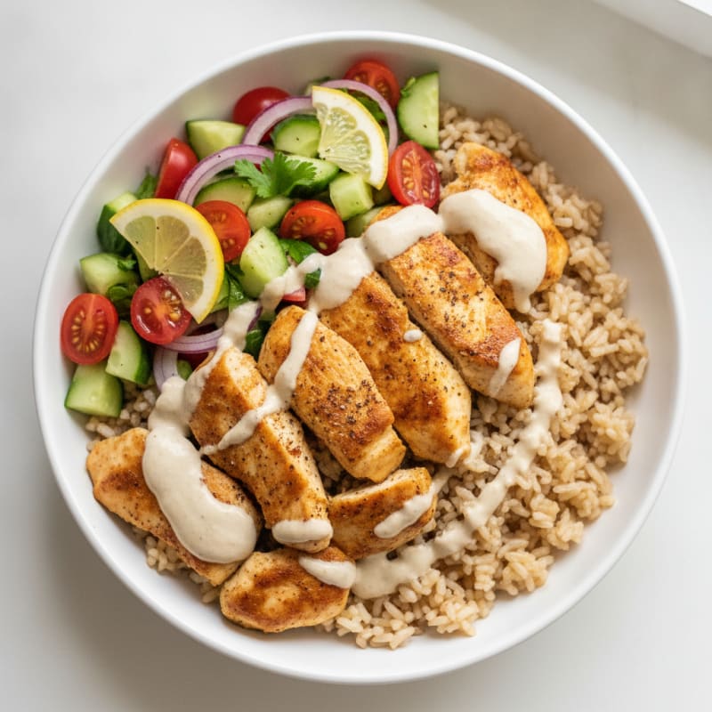 Chicken Shawarma Rice Bowl