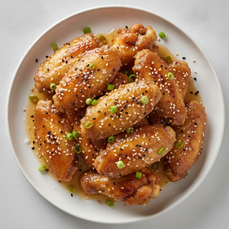 Sweet Honey Glazed Chicken Wings
