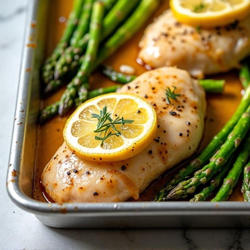 Sheet Pan Lemon Garlic Chicken and Asparagus