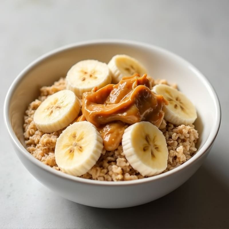 Energizing Banana Almond Oatmeal Bowl