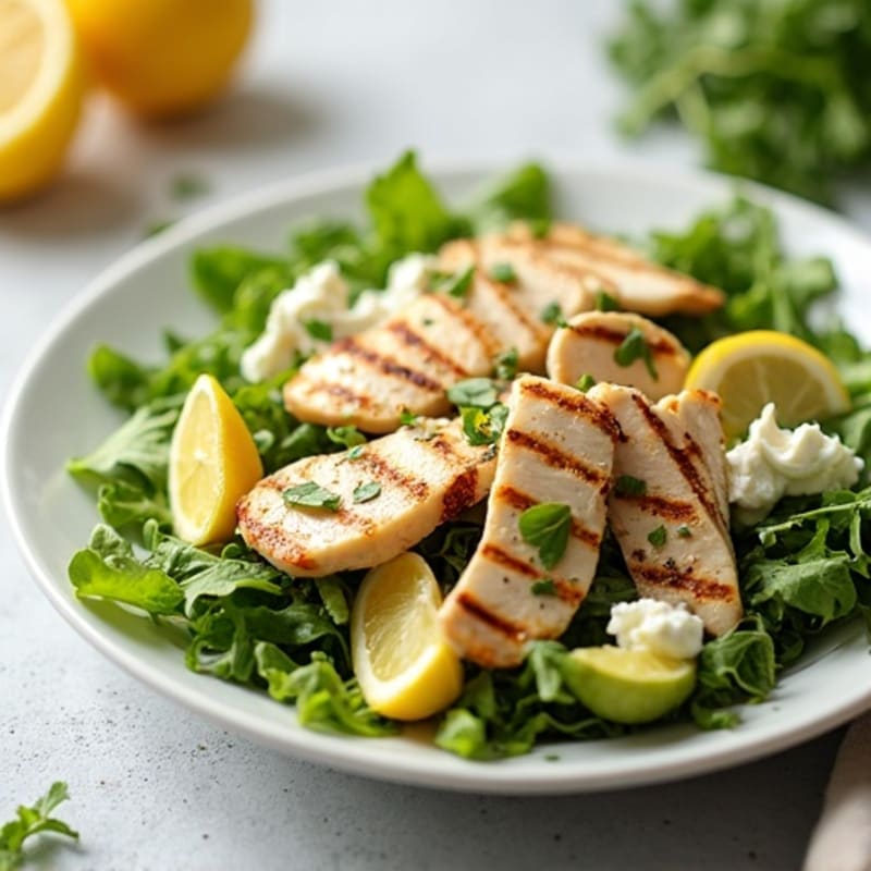 Grilled Chicken Caesar Salad with Crispy Romaine and Creamy Dressing
