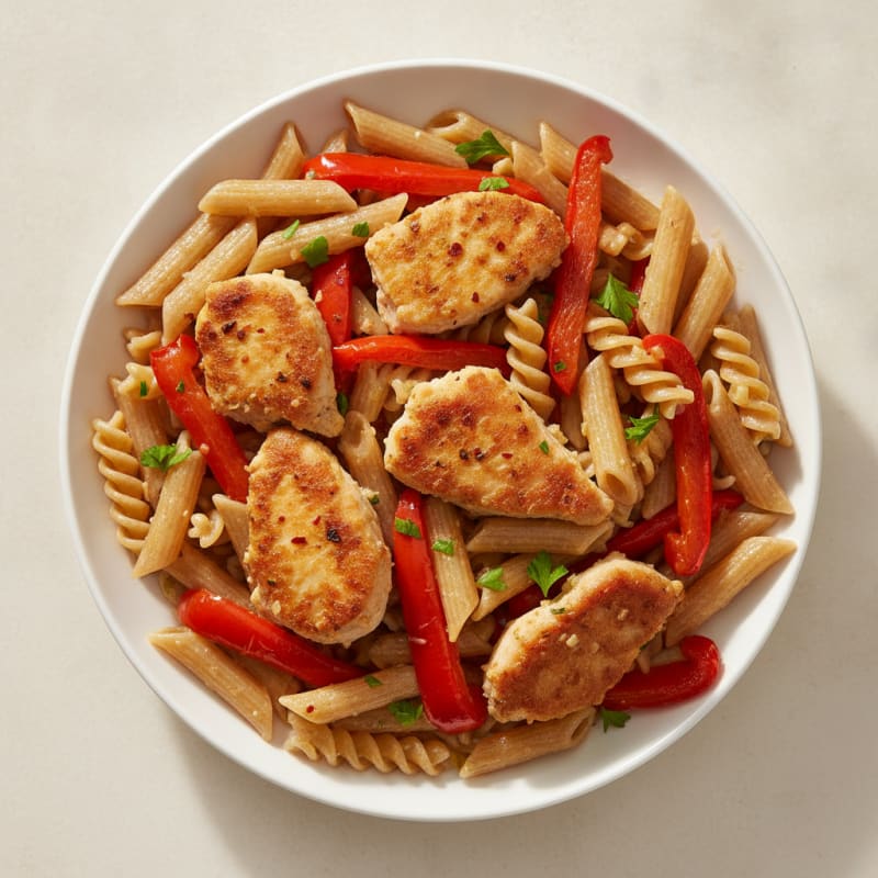 Chicken Penne with Roasted Red Peppers