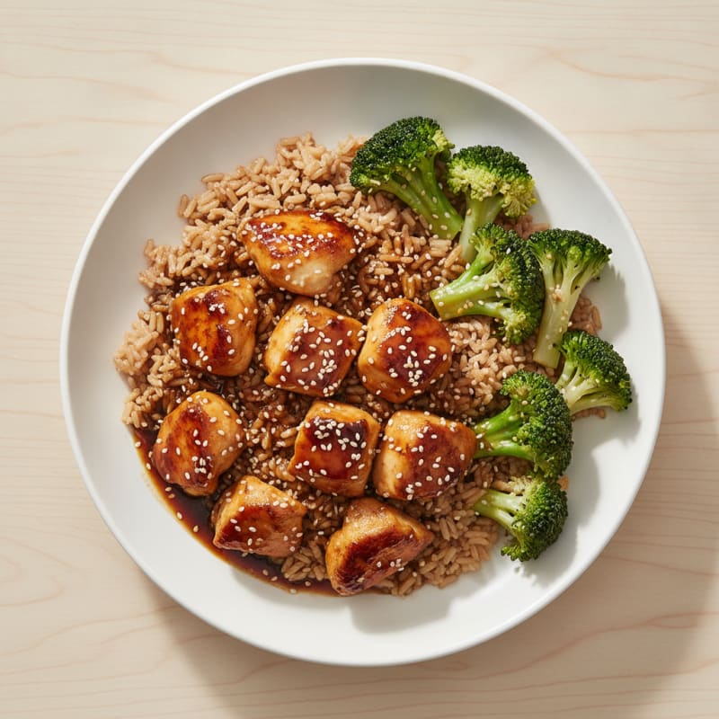 Teriyaki Chicken and Broccoli Rice Bowl