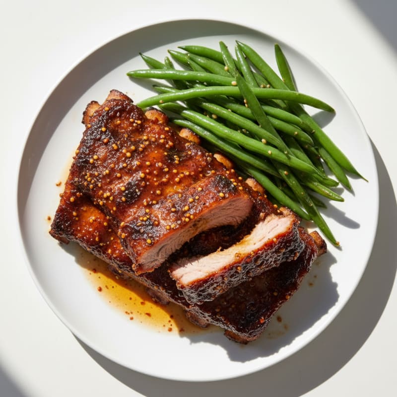 Smoky BBQ Pork Ribs with Tangy Glaze