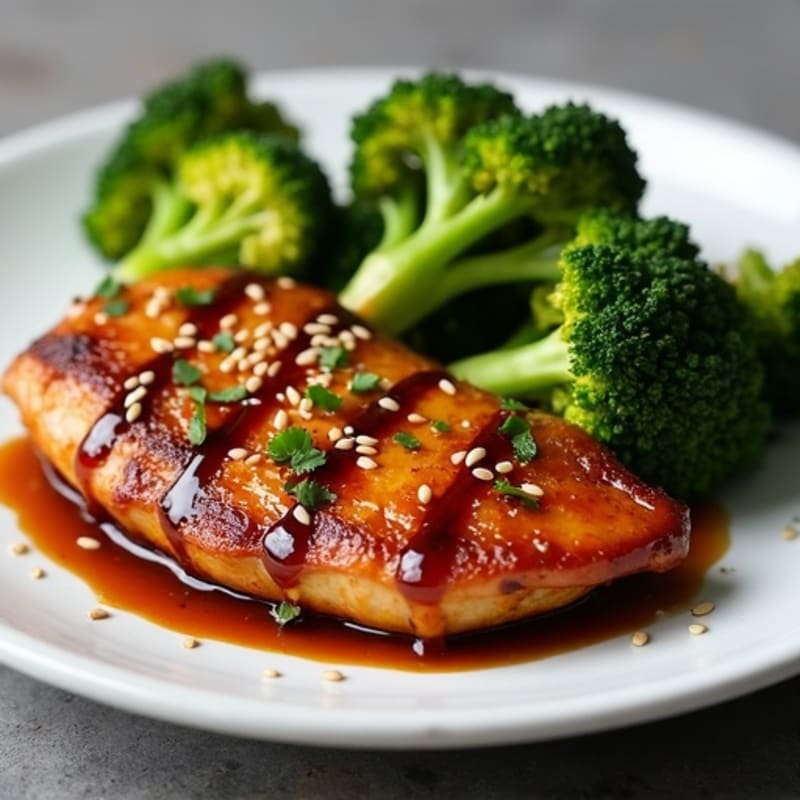 Sticky Teriyaki Chicken with Roasted Broccoli