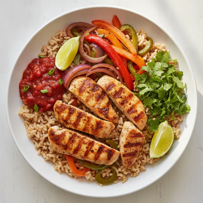 Chicken Taco Rice Bowl