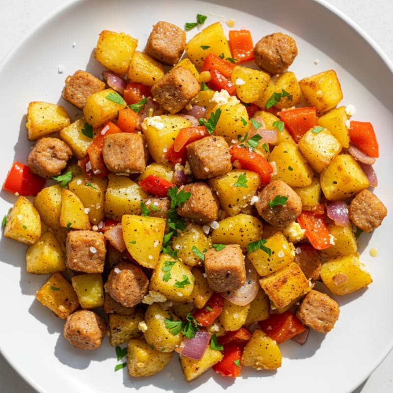 Golden Roasted Potatoes with Savory Sausage