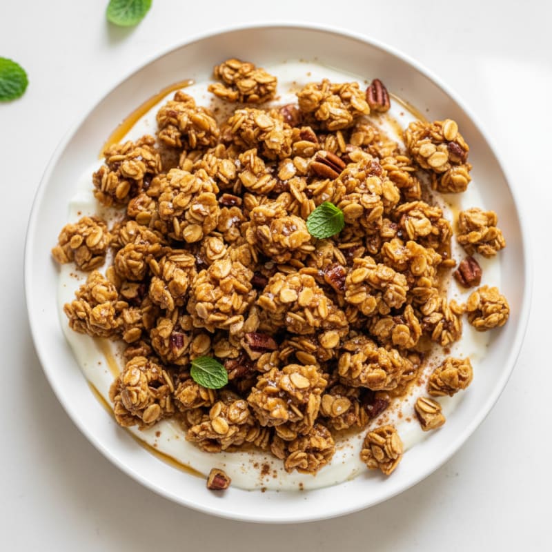 Maple Pecan Granola Clusters