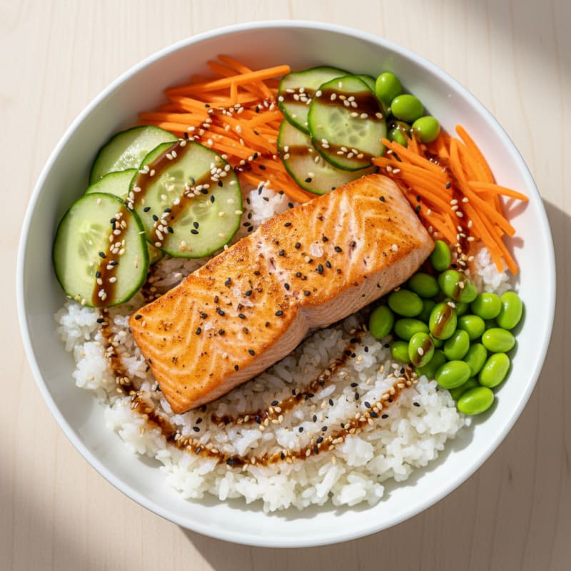 Salmon Sushi Rice Bowl