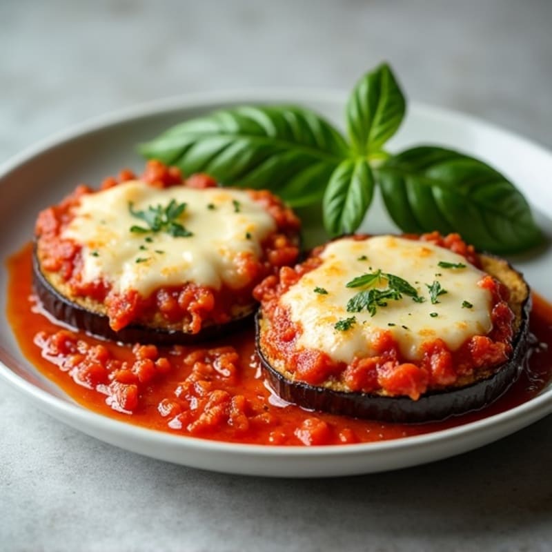 Healthy Baked Eggplant Parmesan