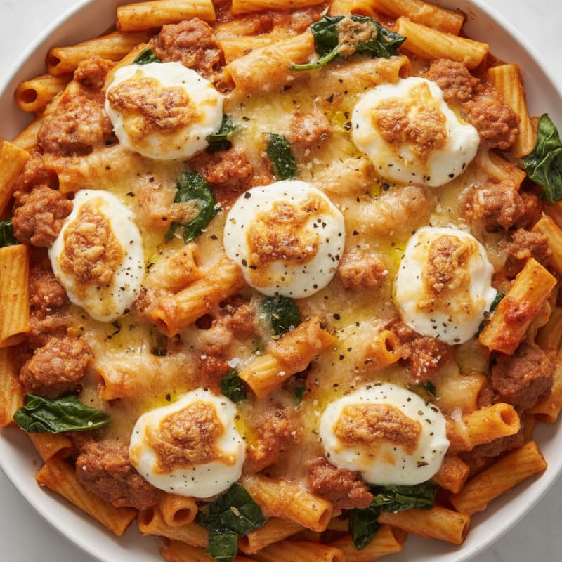 Baked Ziti with Ricotta and Sausage