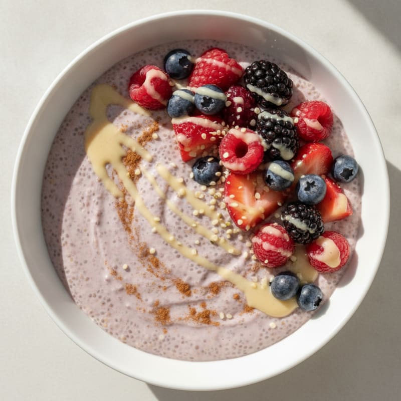 Berry Chia Seed Pudding