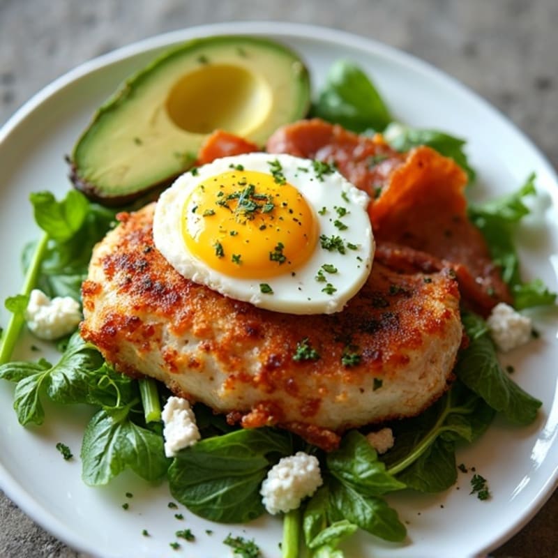 Crispy Chicken Cobb with Fresh Herbs