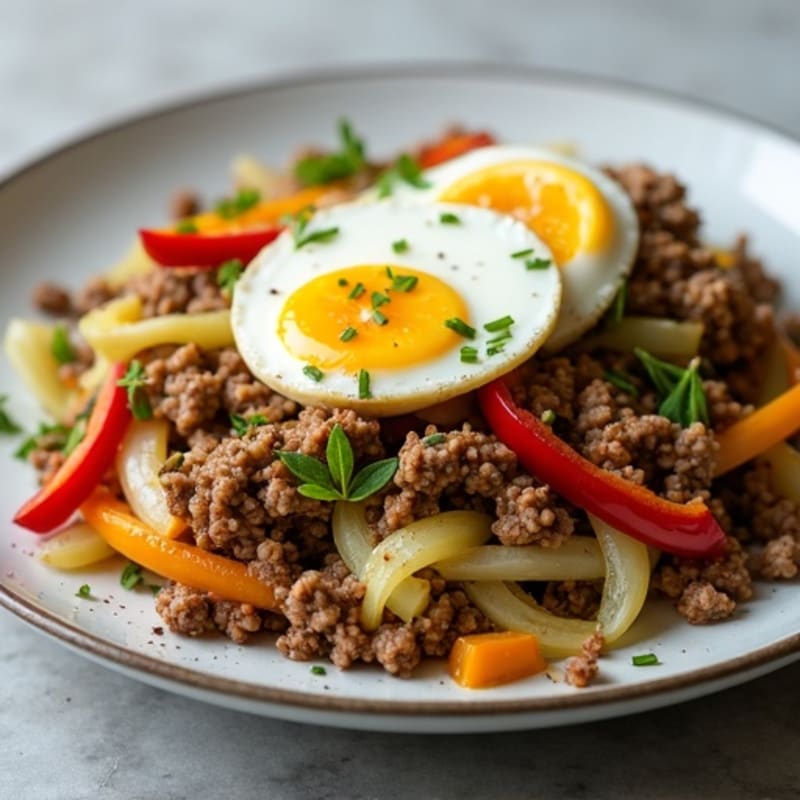 Hearty Cabbage and Lean Ground Beef Stir-Fry