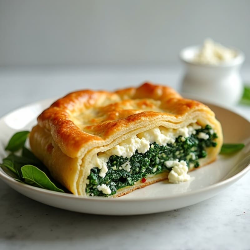 Crispy Spinach Feta Phyllo Pie