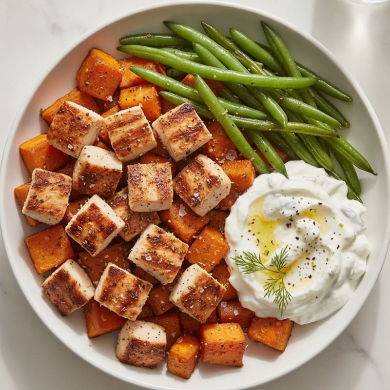 Grilled Chicken and Sweet Potato Bowl