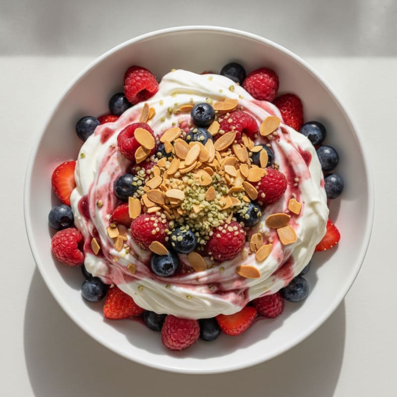 Creamy Greek Yogurt Protein Parfait with Berries