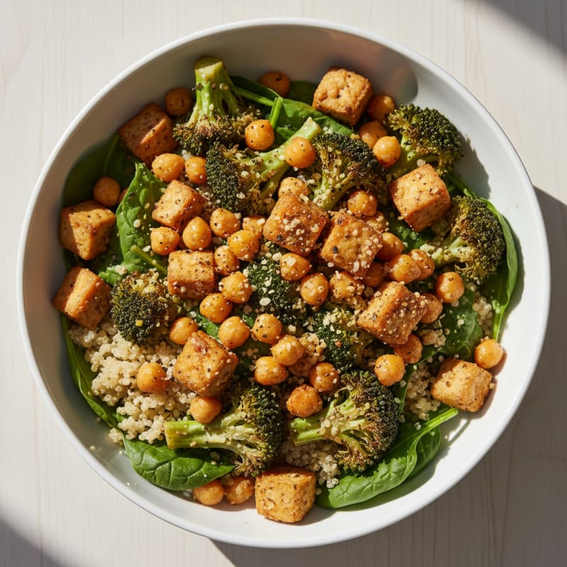 Roasted Chickpea and Veggie Power Bowl