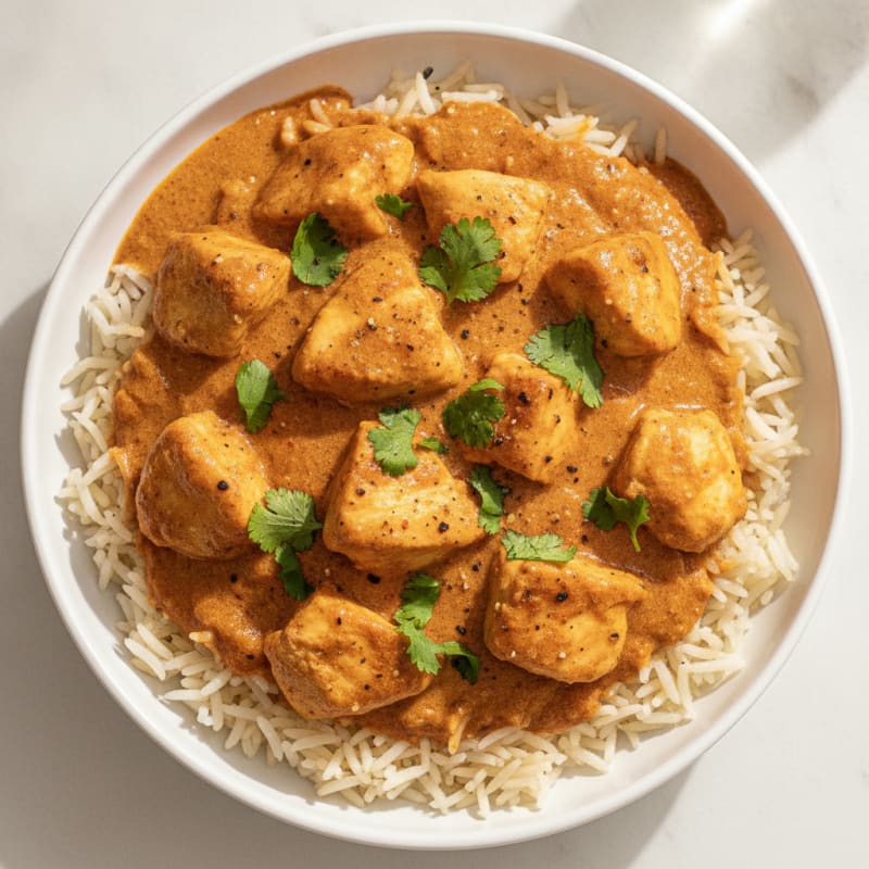 Spiced Butter Chicken with Basmati Rice