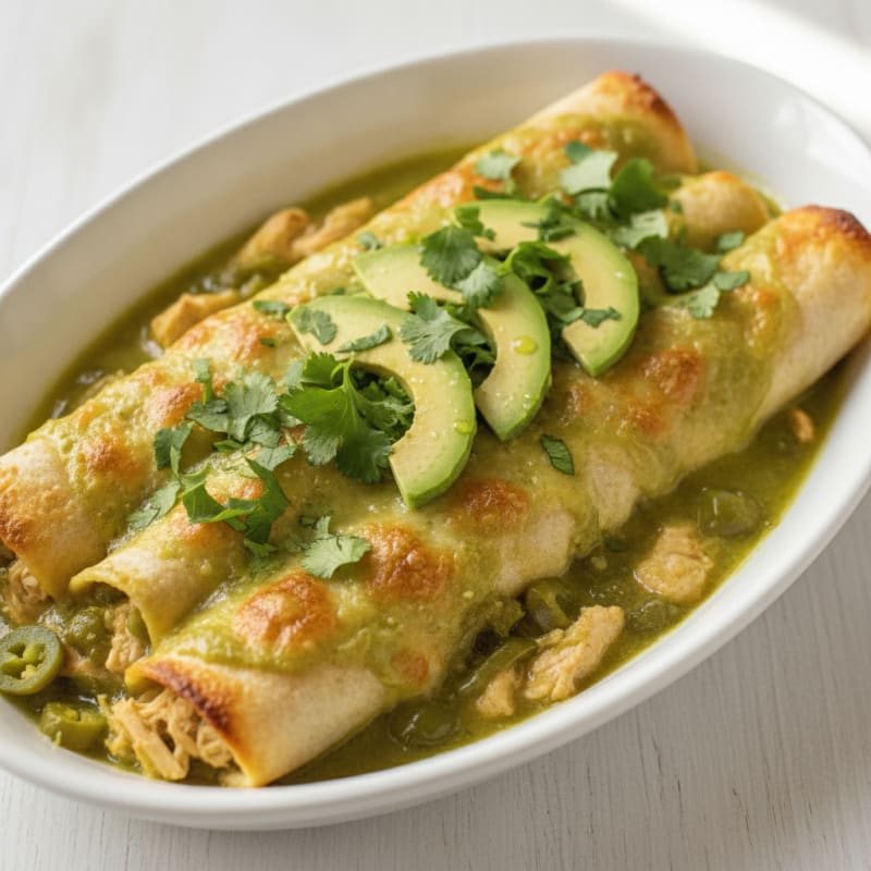 Chicken and Green Chile Enchiladas