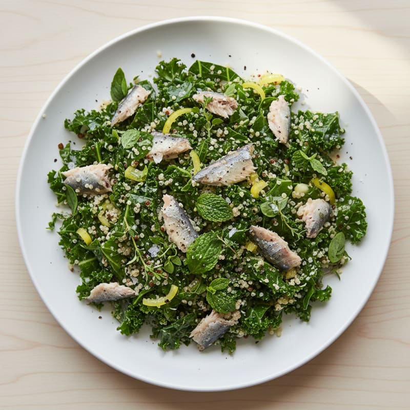 Sardine and Quinoa Salad with Garden Herbs