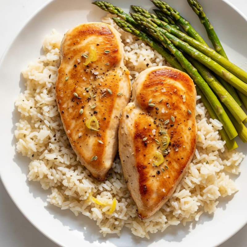 Lemon Herb Chicken with Basmati Rice