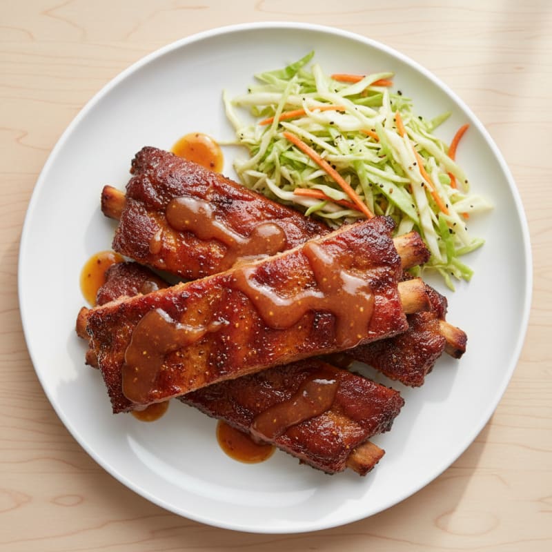 Smoked BBQ Ribs with Tangy Glaze