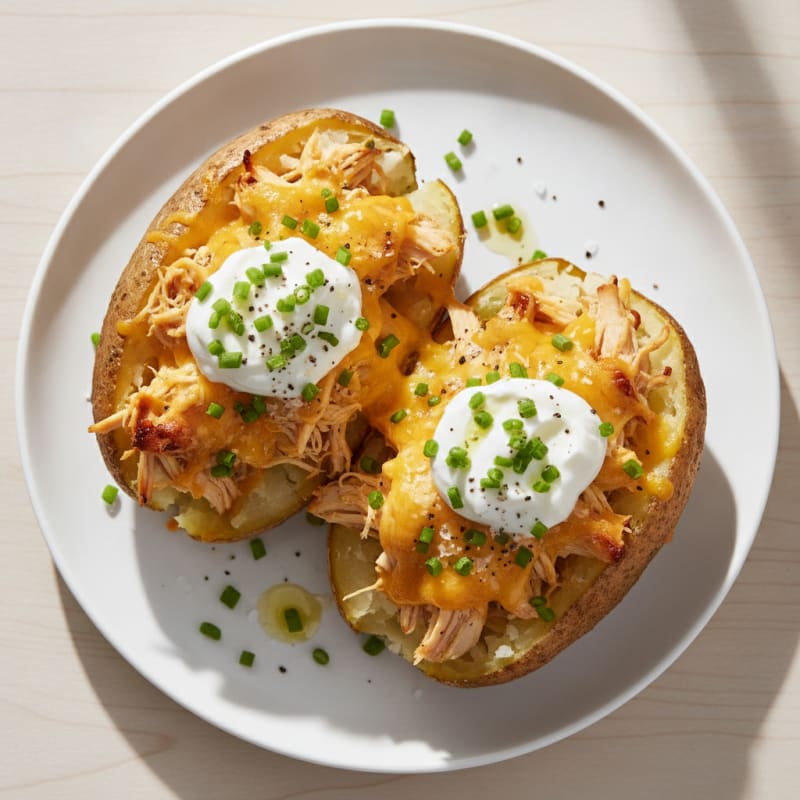 Loaded Baked Potatoes with Chives